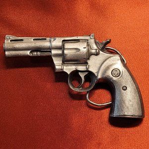 Bergamont Brass Works Colt 357 Magnum Pistol Revolver Belt Buckle 1978 Vintage
